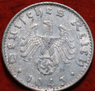 1943 - B Germany 50 Pfennig Foreign Coin