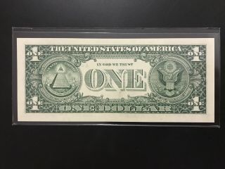 Wow Star note 1999 $1 DOLLAR BILL (BOSTON “ A “),  UNCIRCULATED 2