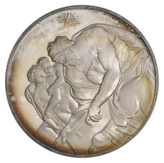 Art Bar - Genius Of Michelangelo Round 1 Oz.  999 Silver - One Troy Ounce 790