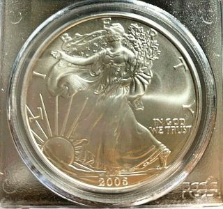 2006 Silver Eagle Dollar Coin Ms69 Pcgs First Strike