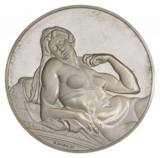 Art Bar - Genius Of Michelangelo Round 1 Oz.  999 Silver - One Troy Ounce 817
