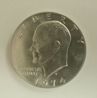 1974 - S Eisenhower 40 Silver Dollar In Bu