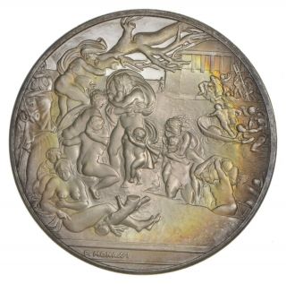 Art Bar - Genius Of Michelangelo Round 1 Oz.  999 Silver - One Troy Ounce 744