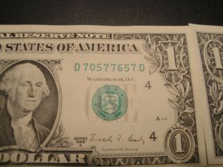 (1) $1.  00 Series 1988 - A Federal Reserve Note BU Uncirculated 2