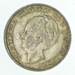 World Coin - 1931 Netherlands 1 Gulden - World Silver Coin - 10.  1g 160