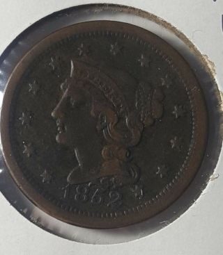 1852 Large Cent - Really Vf,  /xf