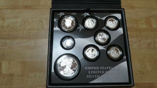 2017 Us Limited Edition Silver Proof Set 8 Coins