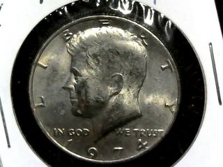 1974 Kennedy Half Dollar - Error - Double Die Obverse - Ddo 50 Cents