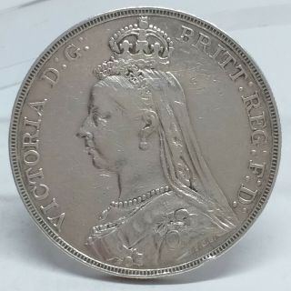 1888 Great Britain Queen Victoria Crown Silver Coin