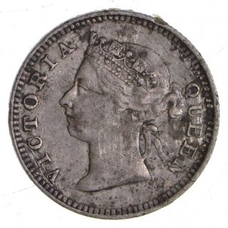 1899 Hong Kong 5 Cents - World Silver Coin 038