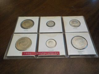 1964 South Africa Coin Set - 1/2c - 1c - 2 - 1/2c - 5c - 10c - 20c