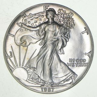 Better Date 1987 American Silver Eagle 1 Troy Oz.  999 Fine Silver 428