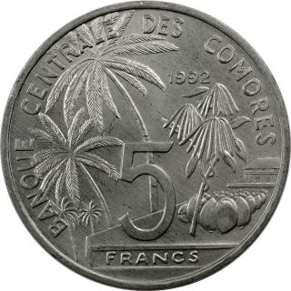 Comoros - 5 Francs - 1992 - Coelacanth Fish - Unc