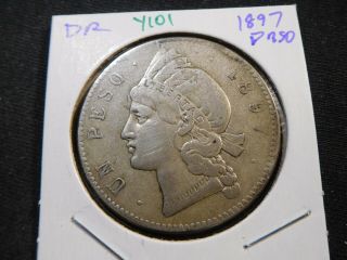 Y101 Dominican Republic 1897 Peso