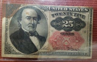 Series Of 1874 Us Fractional Currency 25 Cents