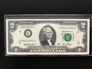 2003 A $2 Two Dollar Bills (philadelphia “c”),  Uncirculated