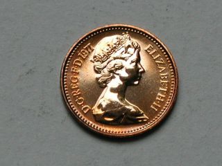 Uk (great Britain) 1971 Half Penny Proof (1/2p) Queen Elizabeth Ii Coin Unc