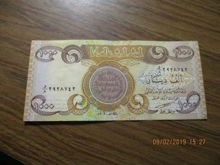 One Thousand Iraqi Dinar IQD - (1) 1,  000 Note AUTHENTIC 4