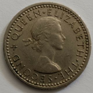 Rhodesia & Nyasaland 3 Pence 1956 Elizabeth Ii Colonial Coins