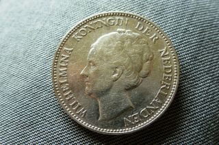 Netherlands - 1 gulden 1924 silver 10 gram 0.  720 ag coin (84 2