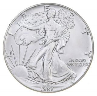 Better Date 1987 American Silver Eagle 1 Troy Oz.  999 Fine Silver 020