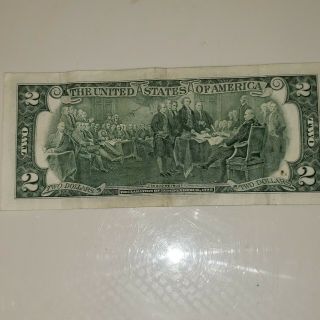 $2 Dollar Bill Star Note 2003 LOW NUMBER RARE OLD MONEY I 0006883 3