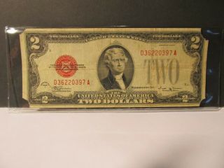 1928 E Two Dollar Bill Red Seal Note - 211