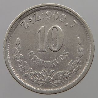 Mexico 10 Centavos 1891 Zacatecas No 275