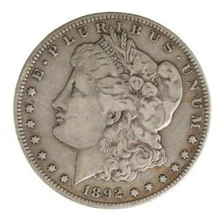 Raw 1892 - S Morgan $1 Uncertified Ungraded San Francisco Silver Dollar
