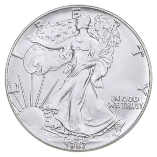 Better Date 1987 American Silver Eagle 1 Troy Oz.  999 Fine Silver 063