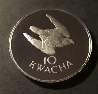 Zambia - 10 Kwacha 1979 Km 19a 35,  00/0,  925 Silver Proof With Certificate