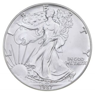 Better Date 1987 American Silver Eagle 1 Troy Oz.  999 Fine Silver 050