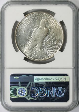 1934 - D Peace Dollar $1 NGC AU58 2