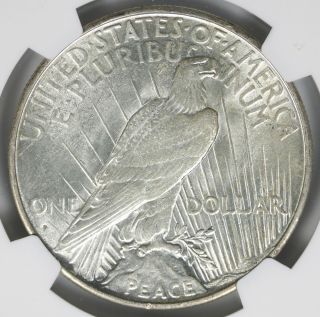 1934 - D Peace Dollar $1 NGC AU58 4