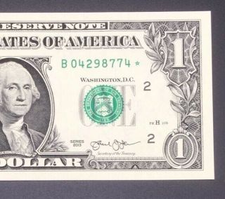 2013 One Dollar Star Notes York,  York Gem Uncirculated