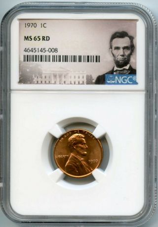 1970 Lincoln Penny 1c Ngc Ms 65 Rd 4645145 - 008