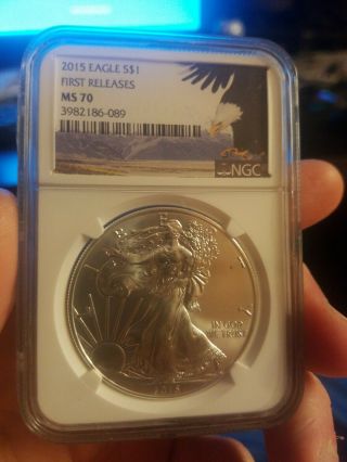 2017 American Silver Eagle First Releases Ms70 - Ngc
