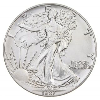 Better Date 1987 American Silver Eagle 1 Troy Oz.  999 Fine Silver 017