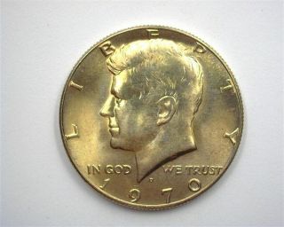 1970 - D Kennedy 50 Cents Gem,  Uncirculated,