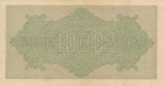 Reichsbanknote Germany 1000 Mark 1922 2