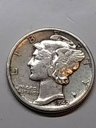 1942/1 Philadelphia Silver Mercury 10c (cent) Dime. 3