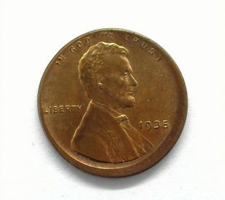 1935 Lincoln Wheat Cent - Off Center Error - Near Gem Uncirculated Red