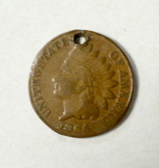 1864 Indian Head Copper Nickel One Centt Penny War Time