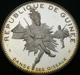 Guinea 500 Francs 1970 Proof - Silver - Oiseaux Dancers - 377 ¤