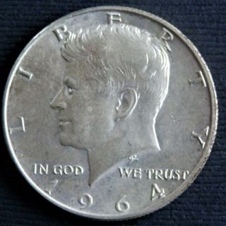 1964 D Kennedy Half Dollar;.  900 Silver, .  100 Copper
