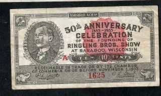 10 Cents From United States Ringling Bros Show 1933