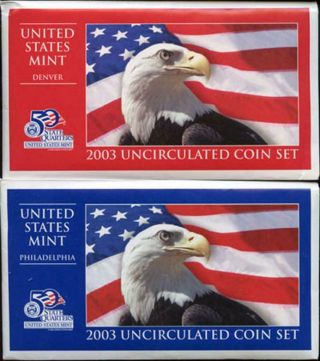2003 - P & D United States Uncirculated Coin Set