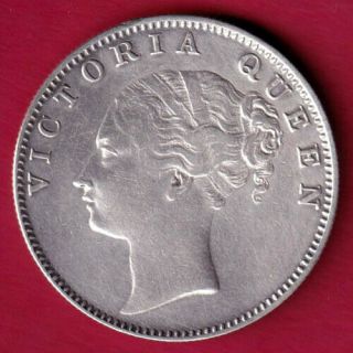 British India - 1840 - Divided Legend - Victoria Queen - Silver Rupee Cb1