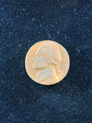 1980 Jefferson Nickel Error Struck On Penny Planchet