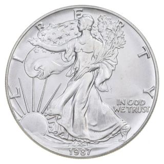Better Date 1987 American Silver Eagle 1 Troy Oz.  999 Fine Silver 025
